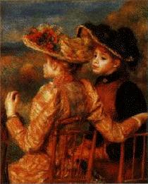 Pierre Renoir Two Girls France oil painting art